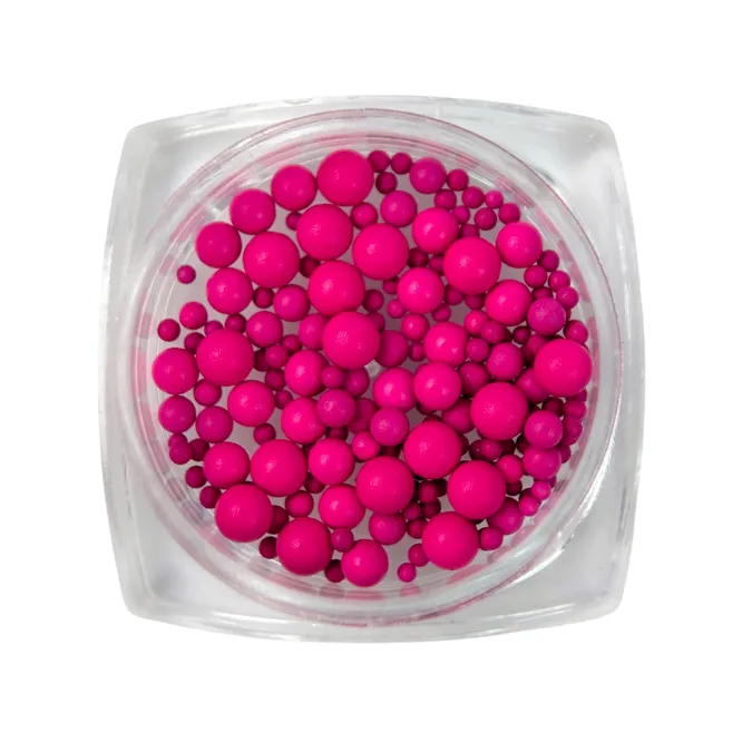 Намистинки для декору №03 Dark Pink Puffy Dot SILLER Professional 