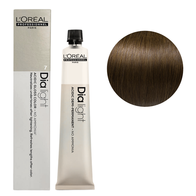 7 Фарба-гель тонуюча на кислотній основі без аміаку, 50мл Acidic Gloss Color Dia Light L`Oreal Professionnel