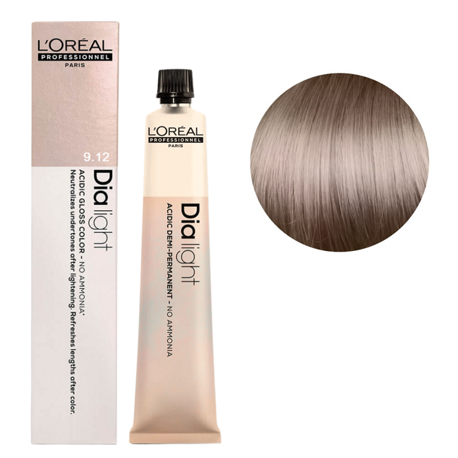 9/12 Фарба-гель тонуюча на кислотній основі без аміаку, 50мл Acidic Gloss Color Dia Light L`Oreal Professionnel