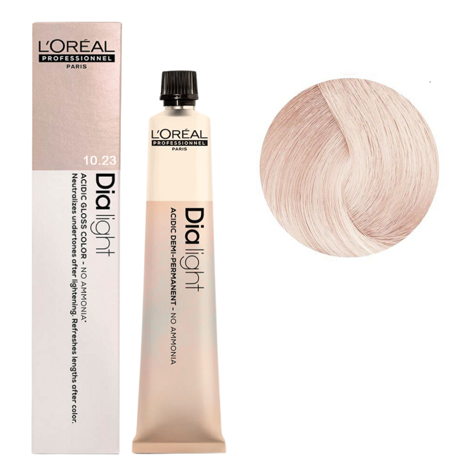10/23 Фарба-гель тонуюча на кислотній основі без аміаку, 50мл Acidic Gloss Color Dia Light L`Oreal Professionnel
