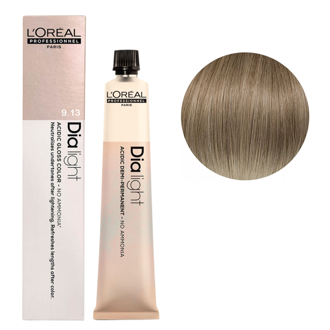 9/13 Фарба-гель тонуюча на кислотній основі без аміаку, 50мл Acidic Gloss Color Dia Light L`Oreal Professionnel