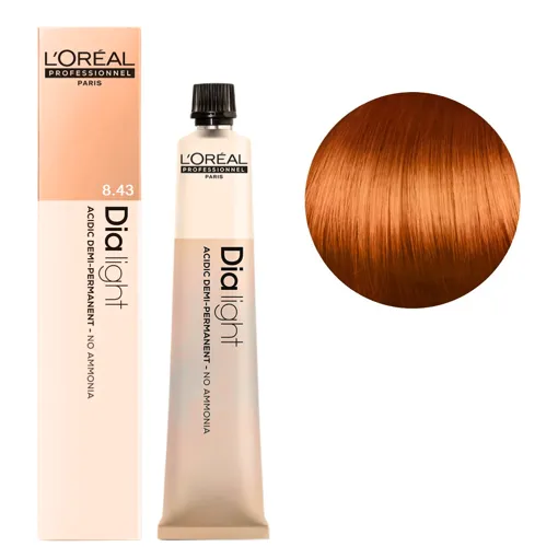 8/43 Фарба-гель тонуюча на кислотній основі без аміаку, 50мл Acidic Gloss Color Dia Light L`Oreal Professionnel