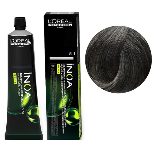 5/1 Фарба для волосся стійка без аміаку, 60мл No-Ammonia Permanent Color  INOA L`Oreal Professionnel 