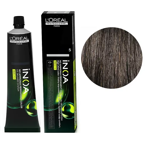 5 Фарба для волосся стійка без аміаку, 60мл No-Ammonia Permanent Color  INOA L`Oreal Professionnel 