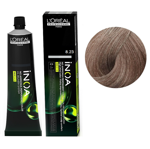 8/23 Фарба для волосся стійка без аміаку, 60мл No-Ammonia Permanent Color  INOA L`Oreal Professionnel 