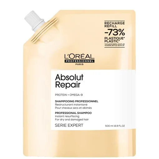 Шампунь для інтенсивного відновлення волосся, 500мл (Refil) Shampoo Absolut Repair Serie Expert L`Oreal Professionnel