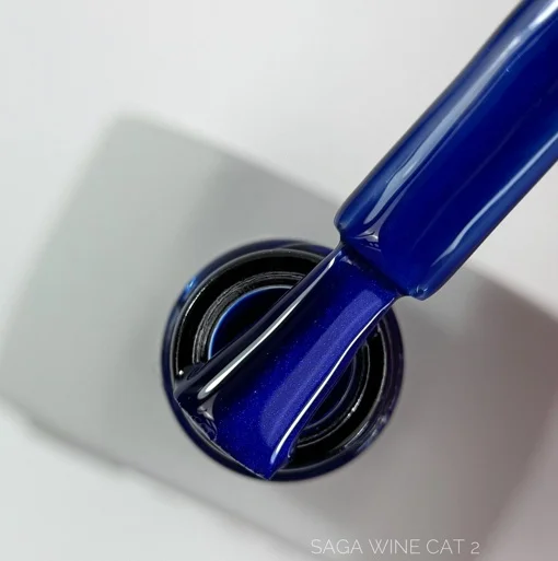 Гель-лак кошаче око, 10 мл №02 Wine Cat Gel Polish SAGA Professional