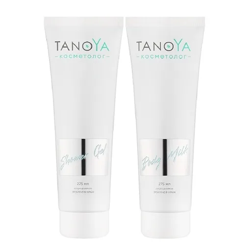 Б`юті набір з полінуклеотидами та кашеміром, 2 продукти (Молочко для тіла + Гель-душ) TANOYA Cosmetolog 