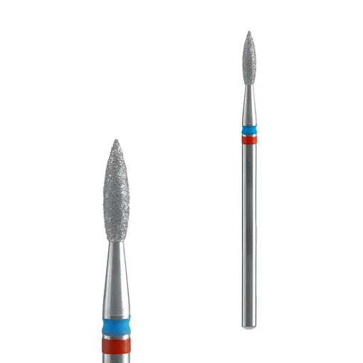 Фреза діамантова DUO ПОЛУМ’Я ЧЕРВОНО-СИНЄ діаметр 2,1 мм / робоча частина 8 мм EXPERT (FA11RB021/8) STALEKS PRO