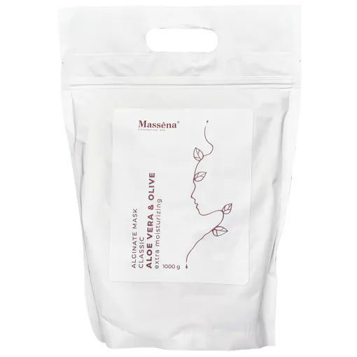 Альгінатна маска для обличчя зволожувальна з &quot;Алое та олією оливи&quot;, 1000 г ALOE VERA &amp; OLIVE Classic Alginate Mask Massena