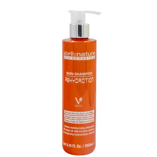 Шампунь зволожувальний для сухого, пошкодженого та кучерявого волосся, 250 мл Bain Shampoo REHYDRATION Abril et Nature