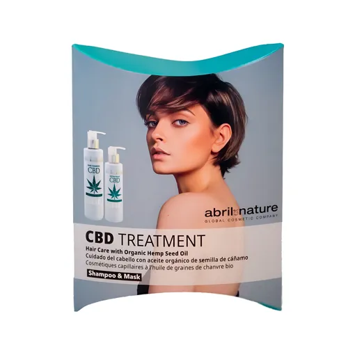 Міні-набір детокс з конопляною олією (шампунь 30 мл + маска 30 мл) CBD Abril et Nature