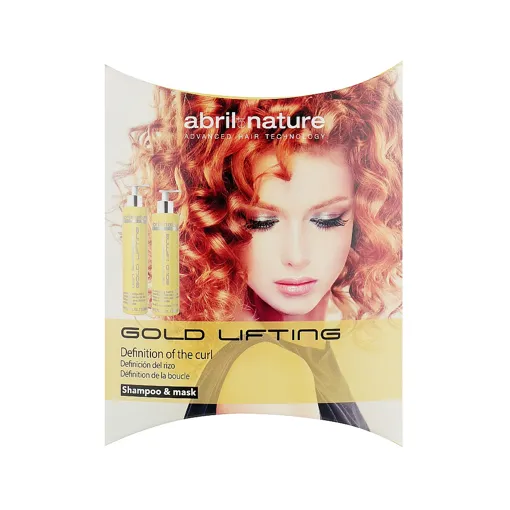 Міні-набір відновлювальний для кучерявого волосся (шампунь 30 мл + маска 30 мл) GOLD LIFTING Abril et Nature
