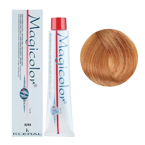 9/43 (9R) Стійка перманентна крем-фарба для волосся, 100 мл Magicolor Hair Cream KLERAL System