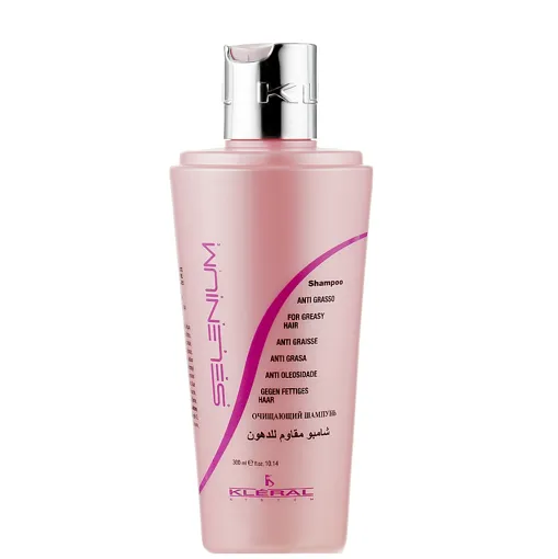 Шампунь проти жирного волосся з білком пшениці, 300 мл GREASY HAIR Shampoo Selenium Line KLERAL System