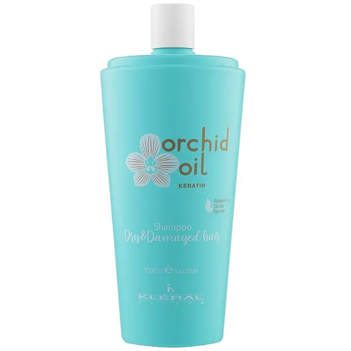 Шампунь відновлювальний безсульфатний для пошкодженого волосся, 1000 мл Dry&amp;Damaged hair Shampoo Orchid Oil Keratin Line KLERAL System