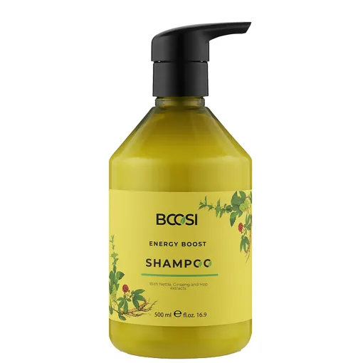 Шампунь проти випадіння волосся з женшенем, 500 мл Energy Boost Shampoo Bcosi Line KLERAL System