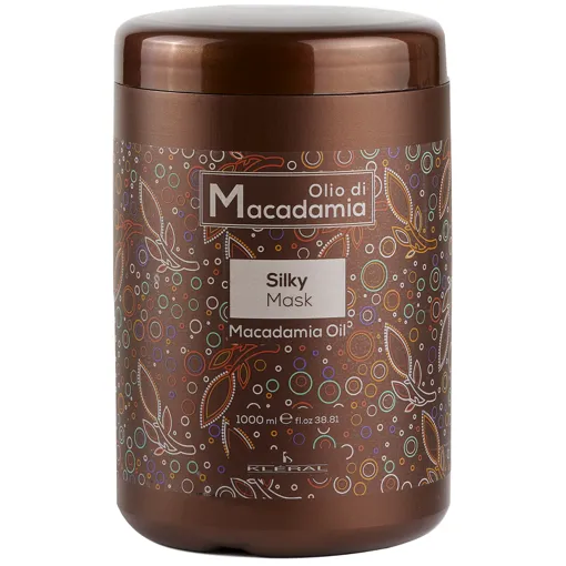 Маска-шовк живильна з олією макадамії, 1000 мл Silky Mask Olio Di Macadamia Line KLERAL System