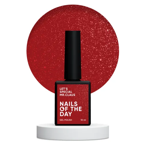Гель-лак з дрібним шимером, 10 мл Let`s spesial MRS. CLAUS Gel Polish NAILSOFTHEDAY