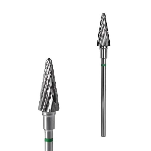 Фреза твердосплавна КОНУС ЗЕЛЕНИЙ діаметр 6 мм / робоча частина 14 мм EXPERT (FT71G060/14) STALEKS PRO