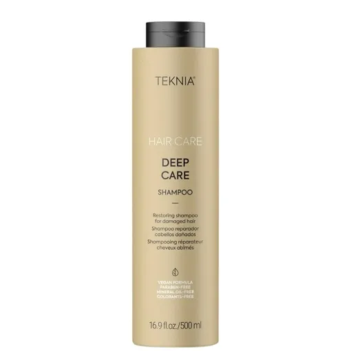 Шампунь відновлювальний для пошкодженного та сухого волосся, 500 мл 44715 Shampoo DEEP CARE TEKNIA LAKME