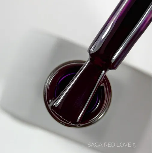 Гель-лак, 10 мл №005 Red Love Gel Polish SAGA Professional 