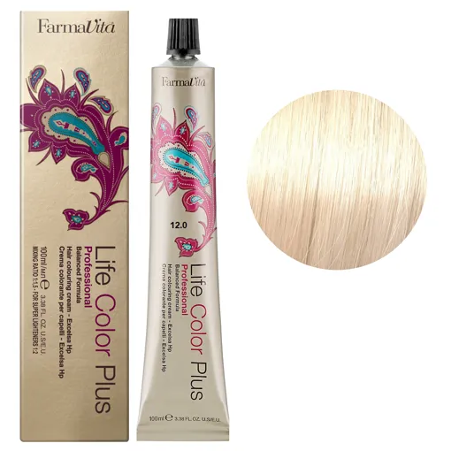 12/0 спеціальний блондин натуральний Фарба для волосся 100 мл.Life Color Plus FarmaVita