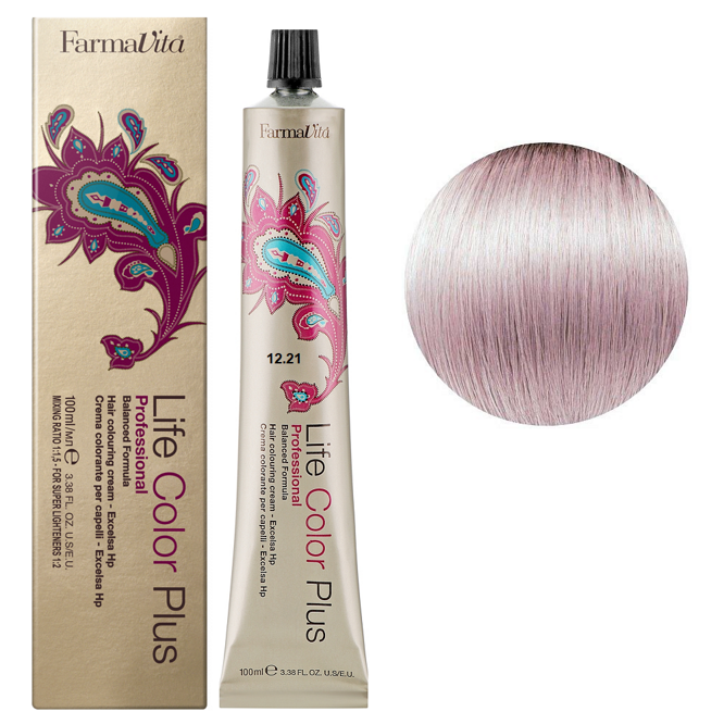 12/21(12/61)  рожевий глянець Фарба для волосся 100 мл.Life Color Plus FarmaVita