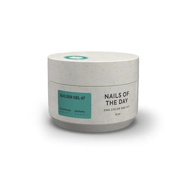 Гель для нарощування нігтів, 15 мл №047 Колір: Бірюзовий Builder Gel NAILSOFTHEDAY