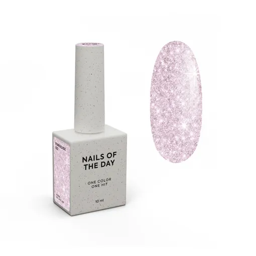 Гель-лак з яскравими блискітками, 10 мл №02 PARADISE Gel polish NAILSOFTHEDAY 