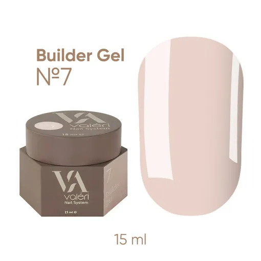 VALERI Builder Gel Гель для нарощування 15 мл №007  