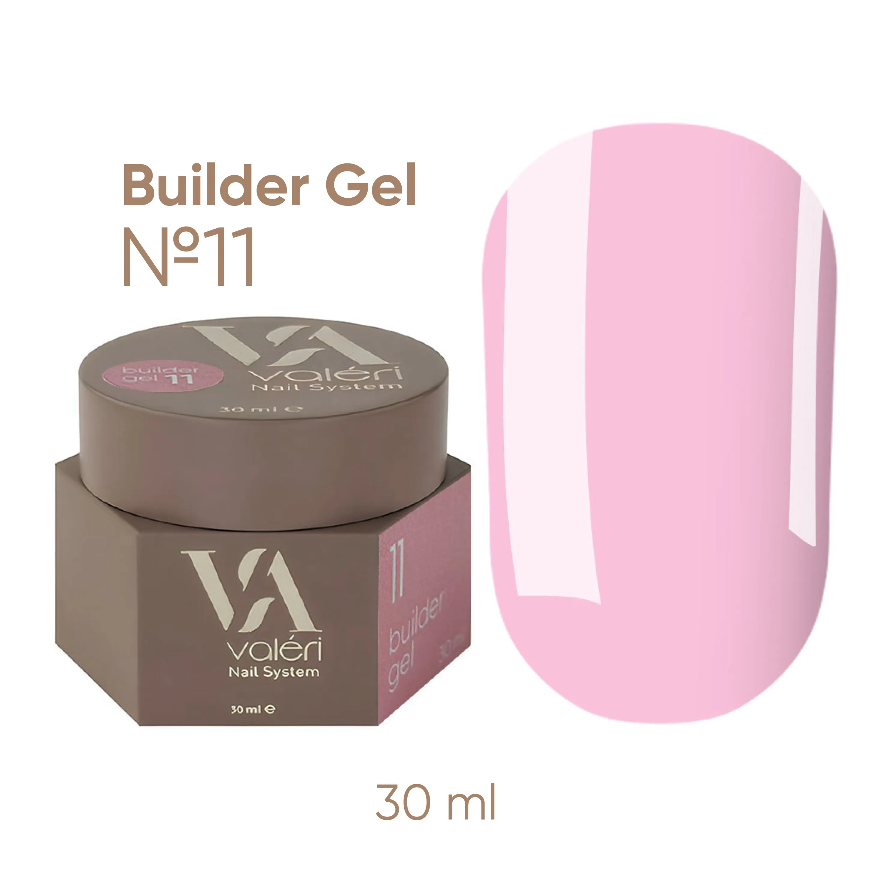 VALERI Builder Gel Гель для нарощування 30 мл №011