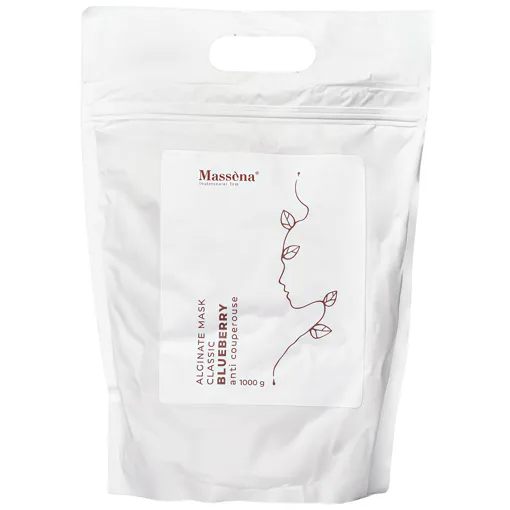 Альгінатна маска для обличчя проти куперозу &quot;Чорниця&quot;, 1000 г BLUBERRY Classic Alginate Mask Massena