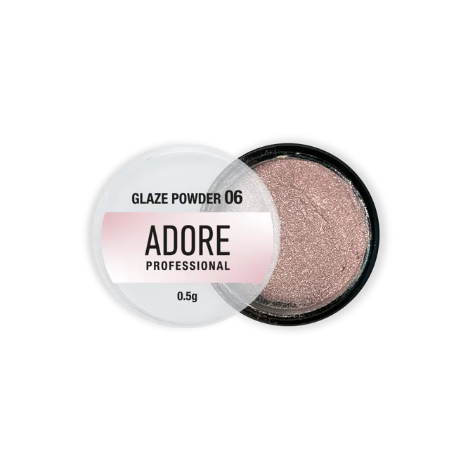 Втирка - глазу для нігтів, 0,5 г №06 Glaze Powder ADORE