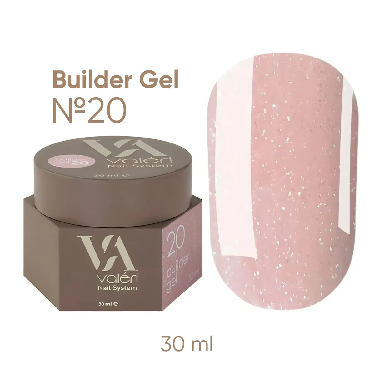VALERI Builder Gel Гель для нарощування 30 мл №020