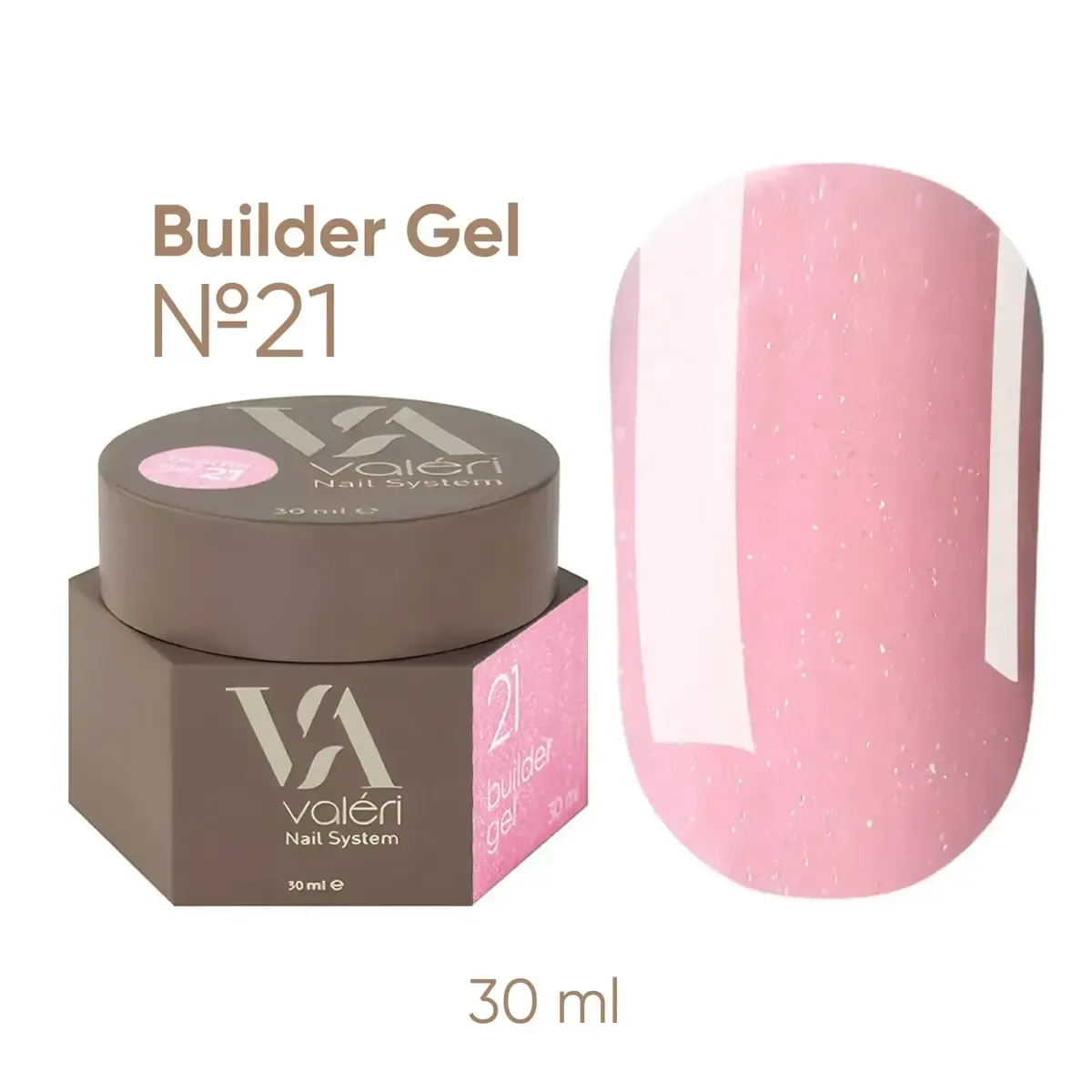 VALERI Builder Gel Гель для нарощування 30 мл №021