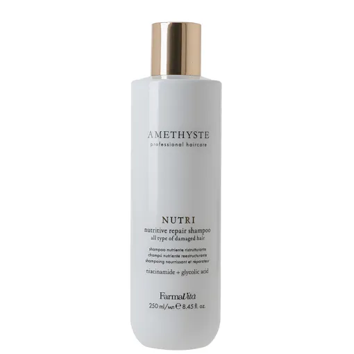 Шампунь для відновлення та живлення пошкодженого волосся, 250 мл Nutritive Repair Shampoo NUTRI AMETHYSTE FarmaVita