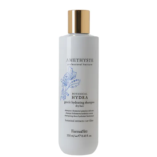 Шампунь зволожувальний ніжний для сухого волосся, 250 мл Gentle Hydrating Shampoo BOTANICAL HYDRA AMETHYSTE FarmaVita
