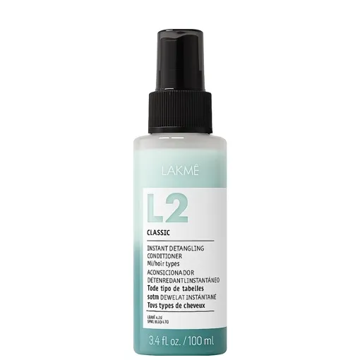 Двофазний кондиціонер для зволоження всіх типів волосся, 100 мл 45523 Instant detangling conditioner CLASSIC L2 LAKME
