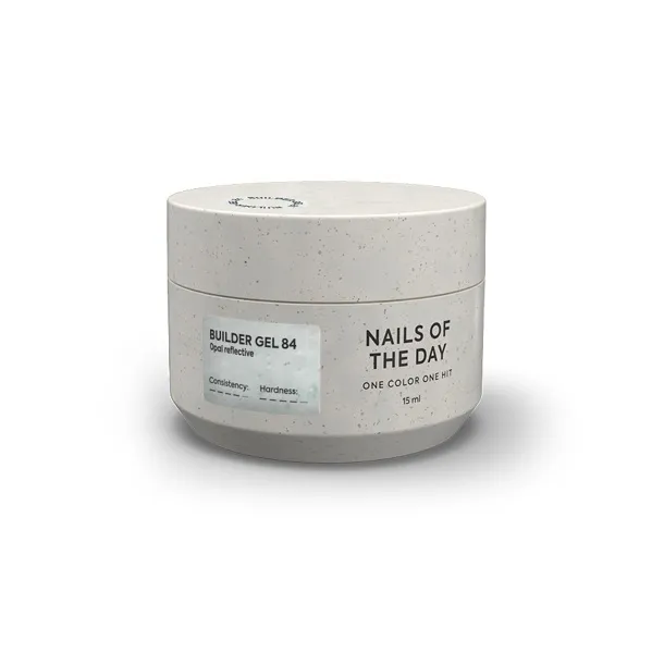 Гель для нарощування нігтів світловідбиваючий, 15 мл №084 Колір: Молочний з опаловим блиском Builder Gel NAILSOFTHEDAY