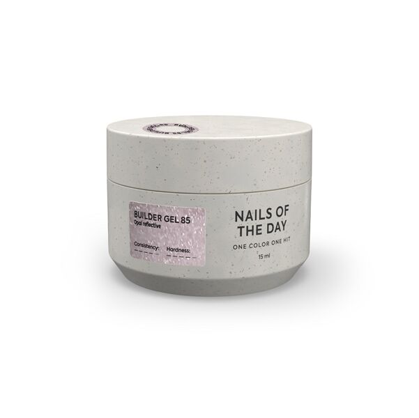 Гель для нарощування нігтів світловідбиваючий, 15 мл №085 Колір: Рожево-молочний з опаловим блиском Builder Gel NAILSOFTHEDAY
