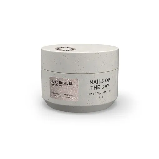 Гель для нарощування нігтів світловідбиваючий, 15 мл №088 Колір: Бежевий з опаловим блиском Builder Gel NAILSOFTHEDAY