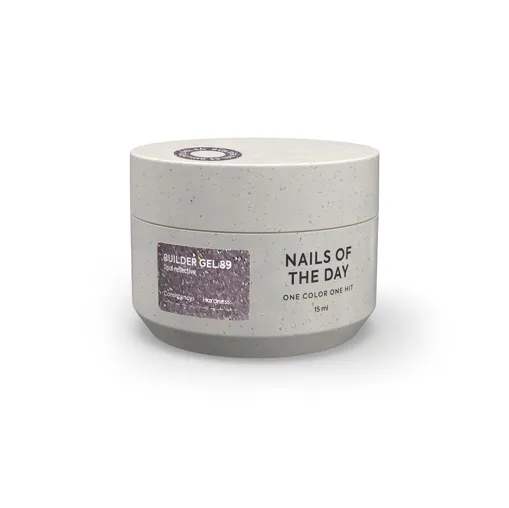 Гель для нарощування нігтів світловідбиваючий, 15 мл №089 Колір: Холодний лавандовий з опаловим блиском Builder Gel NAILSOFTHEDAY
