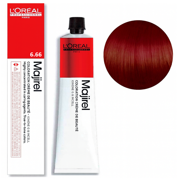 6/66 Темний блондин червоний інтенсивний Фарба для волосся стійка, 60 мл  Majirel L`Oreal Professionnel (оновлений формат)