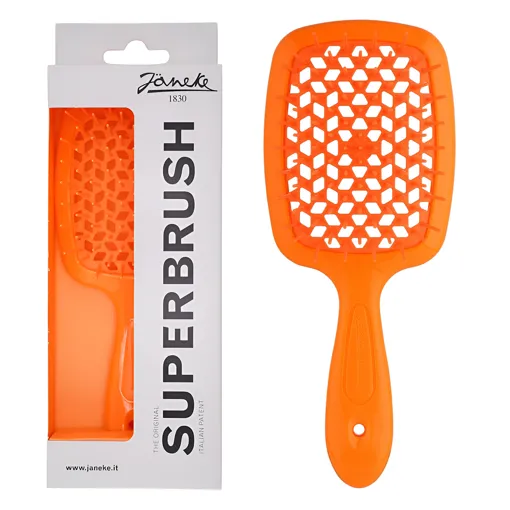 Щітка для волосся продувна ( колір: Неон помаранчевий ) ORANGE Standart SUPERBRUSH Janeke