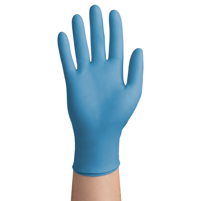 Рукавички нітрилові, нестерильні, неприпудрені, розмір S (100 шт), колір: БЛАКИТНИЙ easyCARE nitrile ZARYS