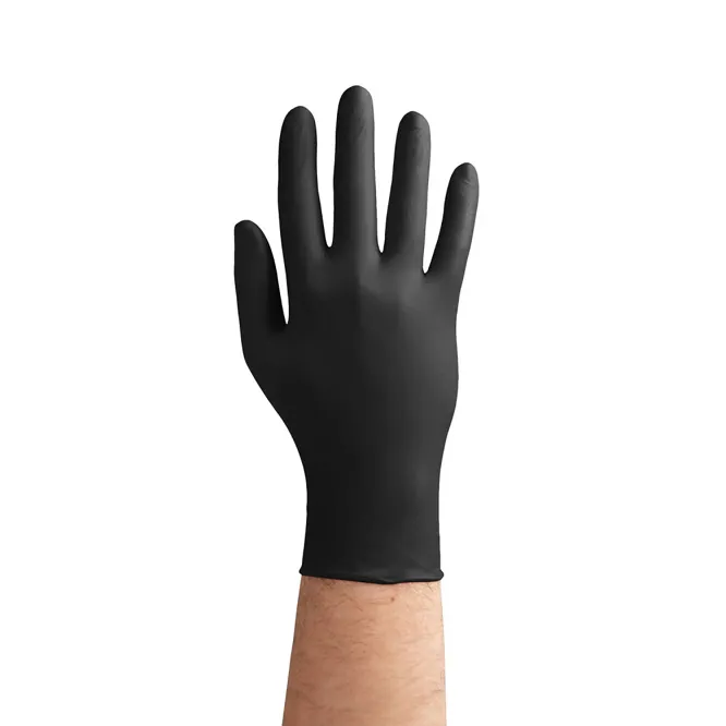 Рукавички нітрилові, нестерильні, неприпудрені, розмір M (100 шт), колір: ЧОРНИЙ easyCARE nitrile black ZARYS
