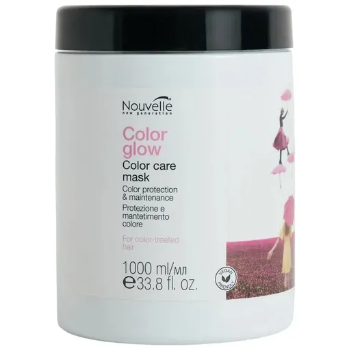 Маска для збереження кольору фарбованого волосся, 1000 мл Color care mask COLOR GLOW Nouvelle