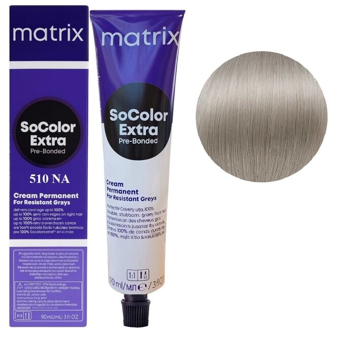 510NA дуже дуже світлий блондин натуральний попелястий Крем-фарба для волосся, 90 мл SoColor EXTRA Pre-Bonded  MATRIX (оновлений дизайн)
