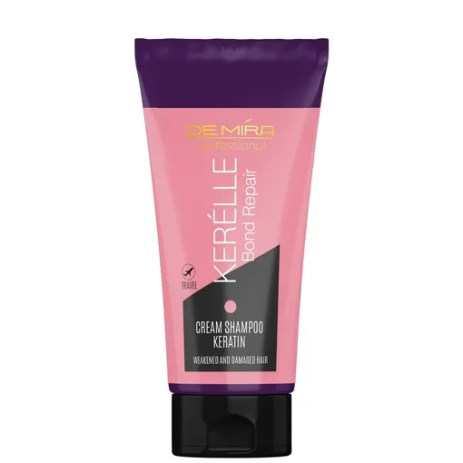 Шампунь-крем відновлювальний, 90 мл Cream Shampoo Keratin Bond Repair KERELLE DEMIRA Professional